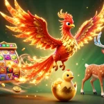 Spin in excitement with situs slot resmi featuring a phoenix and jackpot elements enhancing your gaming experience.